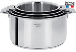 Coffret de 4 casseroles Inox 14 a 20 cm Inox CASTELINE AMOVIBLE