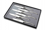 Coffret de 6 couteaux a dessert Laguiole inox