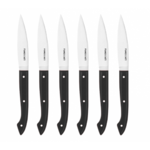 Coffret de 6 couteaux a steak Capucin manche noir