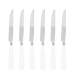 Coffret de 6 couteaux a steak NEWBRIDGE BLANC ECUME