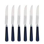 Coffret de 6 couteaux a steak NEWBRIDGE BLEU FRANCE