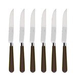 Coffret de 6 couteaux a steak NEWBRIDGE CHOCOLAT