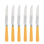 Coffret de 6 couteaux a steak NEWBRIDGE JAUNE