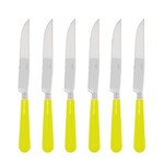 Coffret de 6 couteaux a steak NEWBRIDGE JAUNE TOURNESOL
