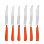 Coffret de 6 couteaux a steak NEWBRIDGE ORANGE