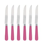 Coffret de 6 couteaux a steak NEWBRIDGE ROSE FUSHIA