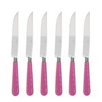Coffret de 6 couteaux a steak NEWBRIDGE ROSE PALE
