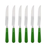 Coffret de 6 couteaux a steak NEWBRIDGE VERT OLIVE