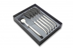 Coffret de 6 Cuilleres de table Laguiole inox