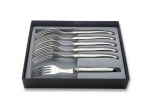 Coffret de 6 fourchettes de table Laguiole inox