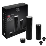 Coffret Master of Vine avec un tire-bouchon electrique Line Reverse Noir Mat & u