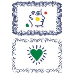 Coffrets de 2 sets de table assortis "Mains" & "Cur" Collection L'Archipel Sent