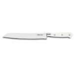 Couteau a pain Forge Pro 20 cm manche blanc rivets inox