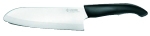 Grand Santoku GEN lame blanche manche noir 16cm