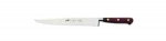 Couteau a decouper Yatagan forge 20 cm manche bois palissandre rivets laiton