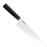 Couteau du chef, trancheur 18 cm lame ceramique - manche noir