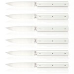 Couteaux de table Perceval 9.47 manche Gris givre par 6 pieces