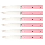 Couteaux de table Perceval 9.47 manche Rose Sakura par 6 pieces