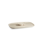 Couvercle pour plat Ultime en ceramique 25x18 cm Blanc Argile
