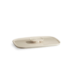 Couvercle pour plat Ultime en ceramique 30x22 cm Blanc Argile