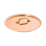 Couvercle. rond cuivre-inox anse laiton o12