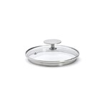 Couvercle en verre pontet inox a cerclage profond Alchimy o 14 cm