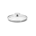 Couvercle en verre pontet inox a cerclage profond Alchimy o 16 cm