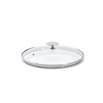 Couvercle en verre pontet inox a cerclage profond Alchimy o 24 cm