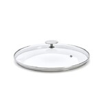 Couvercle en verre pontet inox a cerclage profond Alchimy o 28 cm