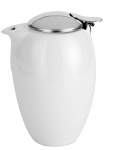 Cremier 350 ml porcelaine blanche et inox