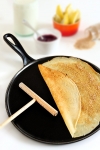 Crepiere bretonne 29 cm + spatule Noir