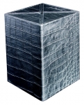 Cube Croco argent