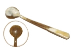Cuillere a oeuf corne blonde 12 cm
