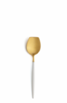 Cuillere a sucre Goa en acier inoxydable brosse Gold & manche blanc