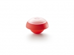 Cuit oeuf Lekue OVO demi sphere rouge orange