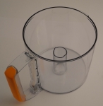 Cuve transparente a poignee orange pour robot Magimix Mini Plus Orange Mandarine