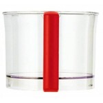 Cuve transparente a poignee rouge pour robot Magimix Mini Plus rouge