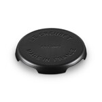 Dessous de plat rond fonte emaillee collection barbecue 22 cm Noir Mat