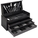 Ecrin vide en bois pour menagere 130 pieces Cutipol