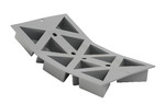 Elastomoule - plaque de 10 triangles isoceles fond plat 66 x 57 x 35