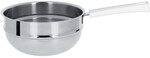 Bain-Marie 20 cm Poignee Blanche Inox Mutine Fixe