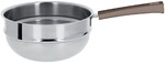 Bain-Marie 20 cm Poignee Taupe Inox Mutine Fixe