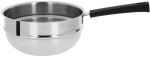 Bain-Marie 20 cm Poignee Noire Inox Mutine Fixe