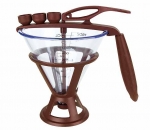 Entonnoir a piston avec support et 3 douilles