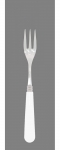 Fourchette de service Newbridge blanc ecume