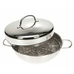 Fumoir 28 cm avec couvercle compatible Induction