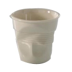 Gobelet froisse 8cl creme