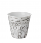 Gobelet froisse Espresso motif "Revol" 8 cl