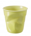 Gobelet froisse Espresso Revol  8 cl jaune satine
