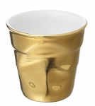Gobelet froisse Espresso Revol  8 cl or veritable
